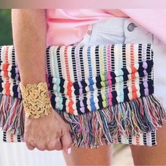 STELLA AND DOT FRINGE CLUTCH - Picture 6 of 6